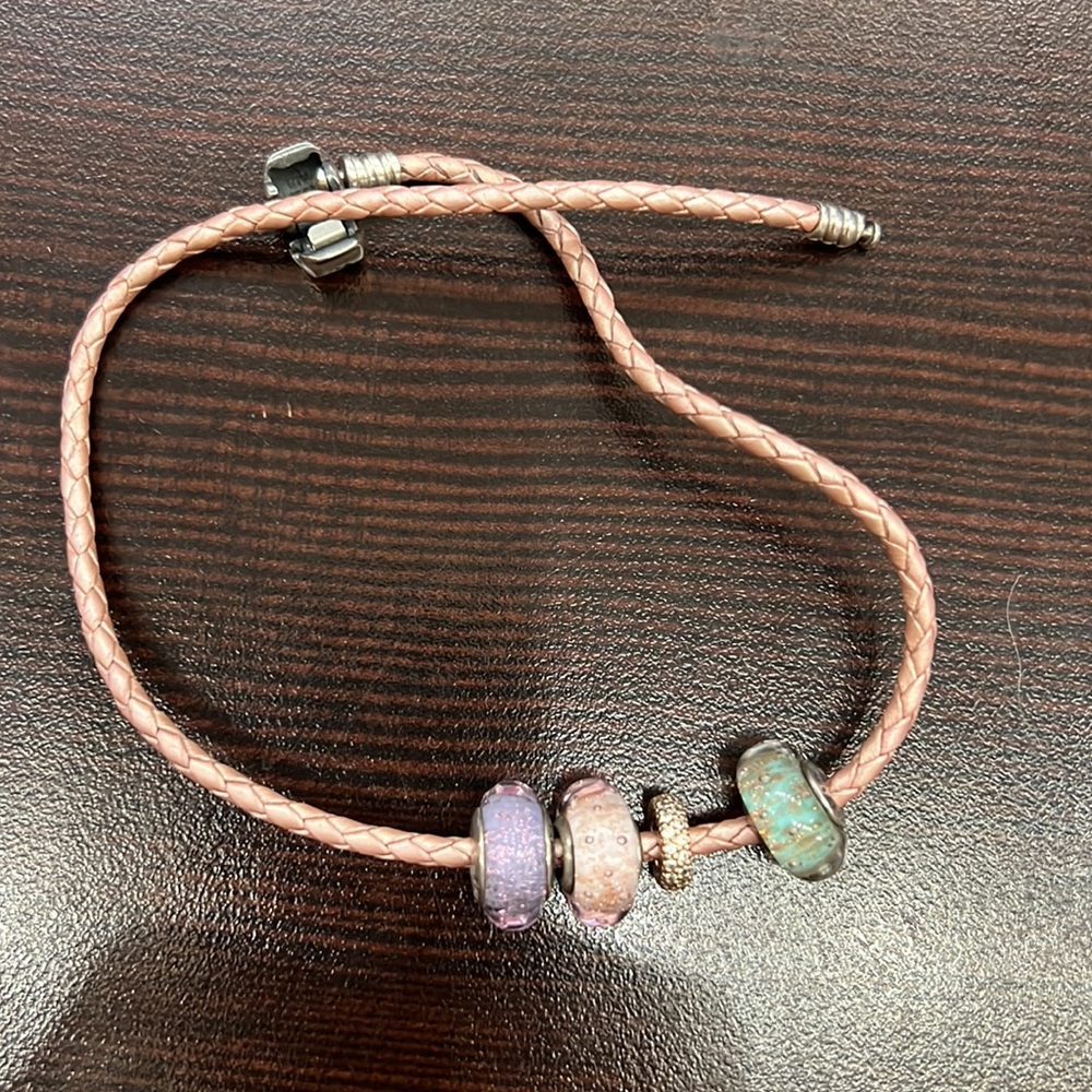 Pandora double cord bracelet (charms are not included) - Picture 3 of 6